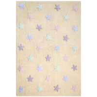 Ковер Lorena Canals Триколор Звезды Stars Tricolor ванильный 120*160